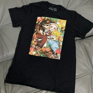 Toilet Bound Hanako Kun Black T-Shirt Medium Short Sleeve Graphic Anime Manga